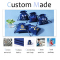 Personalized Logo Printed Custom Link Jewelry Drawstring Bags Pouches Velvet Jewellery Packaging Sack Wedding Favor Bags