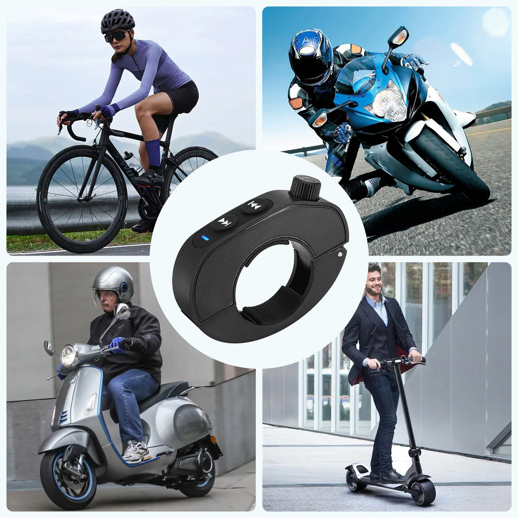 Motorcycle Handlebar Control Bluetooth-compatible Wireless Hands-free Calls Remote Control Waterproof Bike Handlebar Media