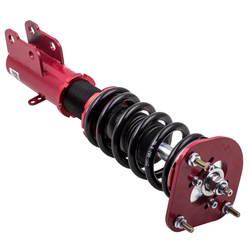 4pcs Coilover Shocks Kits for Dodge Neon 2000-2005 & SRT-4 2003-2005 24 Ways Adj. Damper Red Suspension