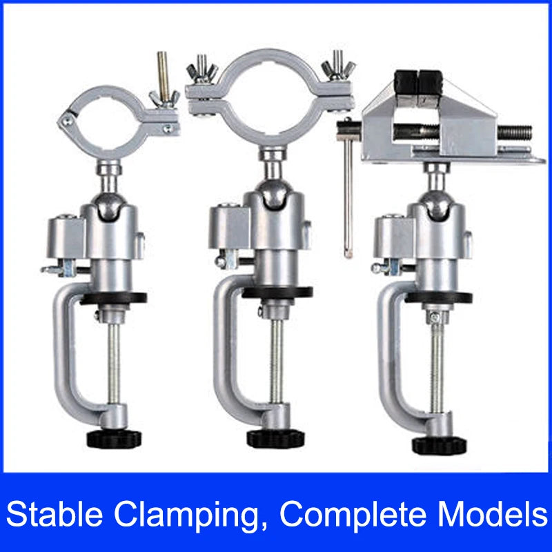 360° Rotating Table Vise Bench Clamp Bracket Multifunctional Electric Grinder Stand Holder Accessories For Dremel Tool