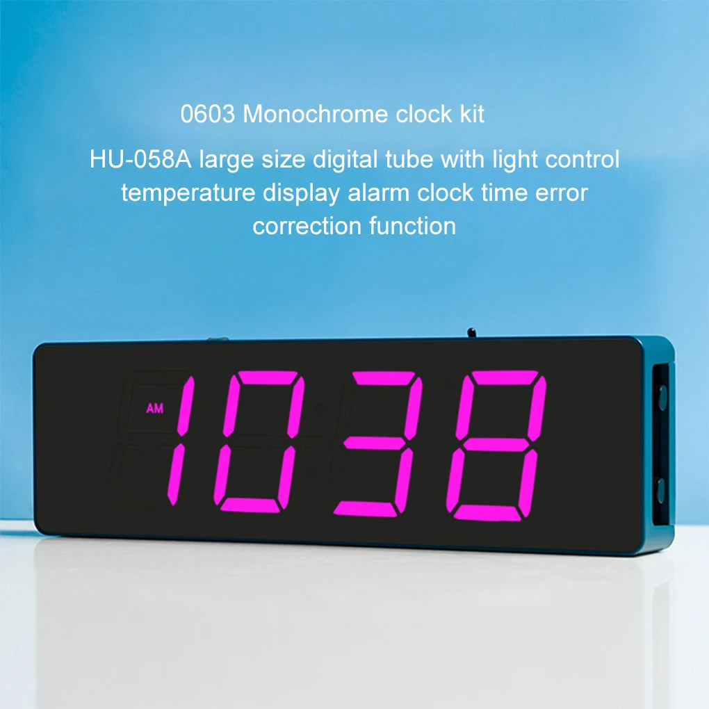 ESP8266 IoT Colorful WiFi Clock Kit Intelligent Electronic Clock DIY Welding Practice Parts Set Automatic Time Synchronization