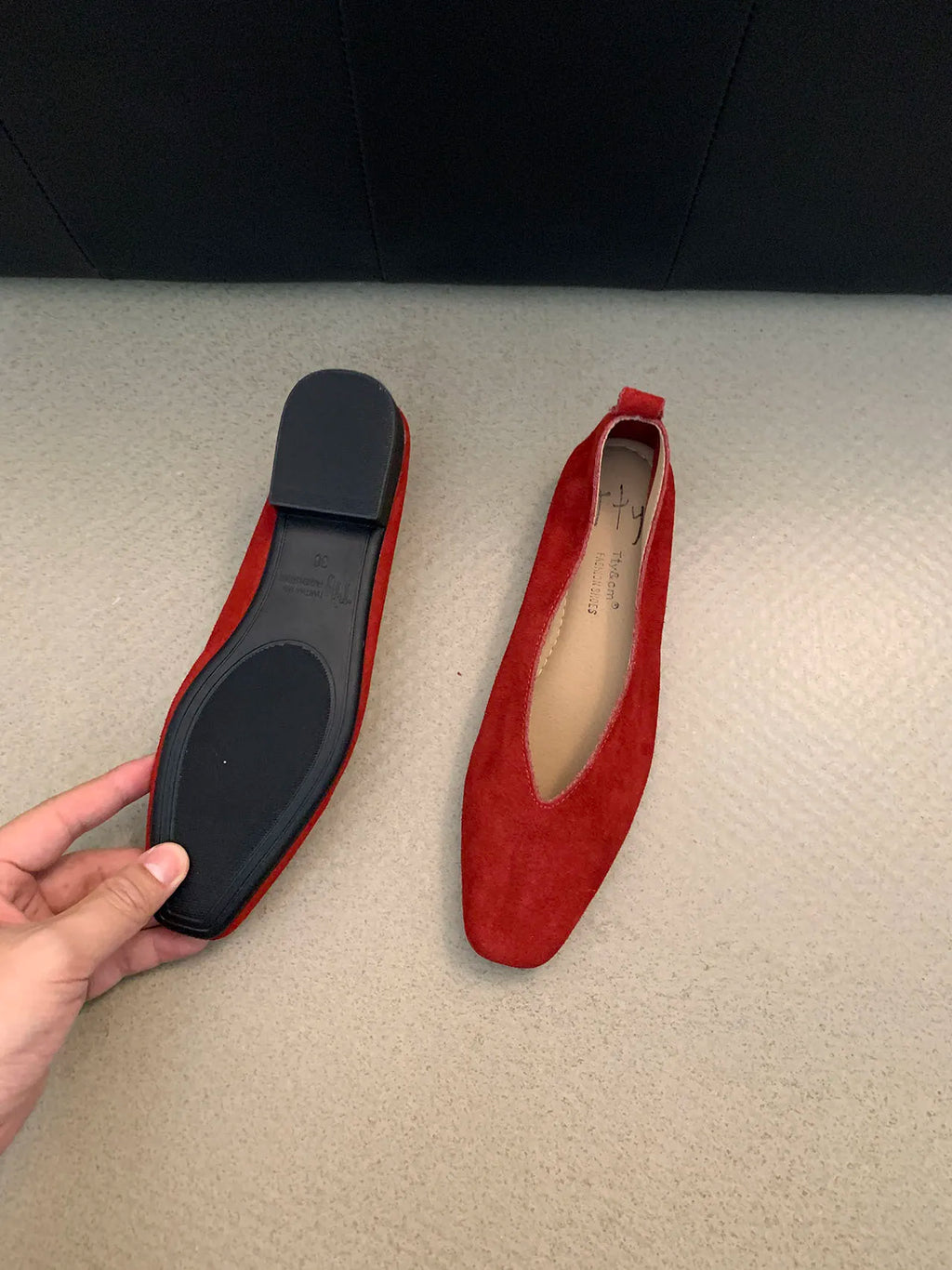Bailamos Women Flat Shoes Round Toe Shallow Soft Ballerina Shoes Ladies Casual Dress Shoes Classics Ballet Loafers Mujer