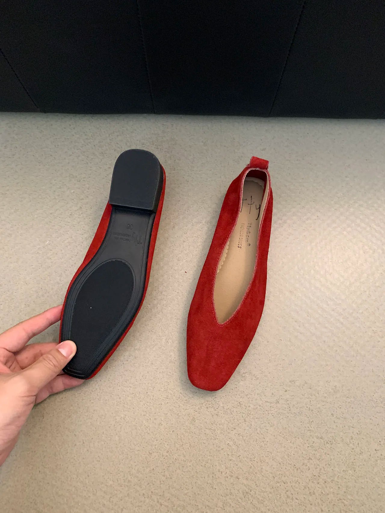 Bailamos Women Flat Shoes Round Toe Shallow Soft Ballerina Shoes Ladies Casual Dress Shoes Classics Ballet Loafers Mujer