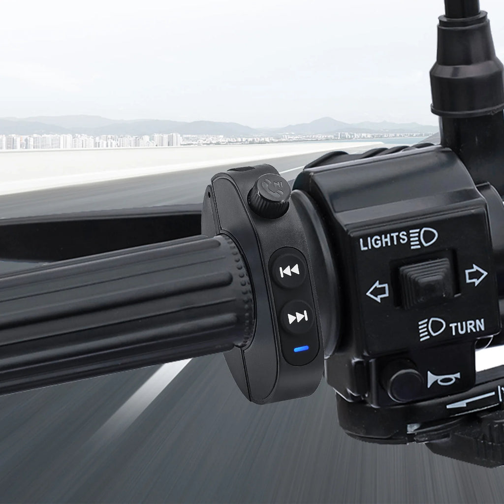 Motorcycle Handlebar Control Bluetooth-compatible Wireless Hands-free Calls Remote Control Waterproof Bike Handlebar Media
