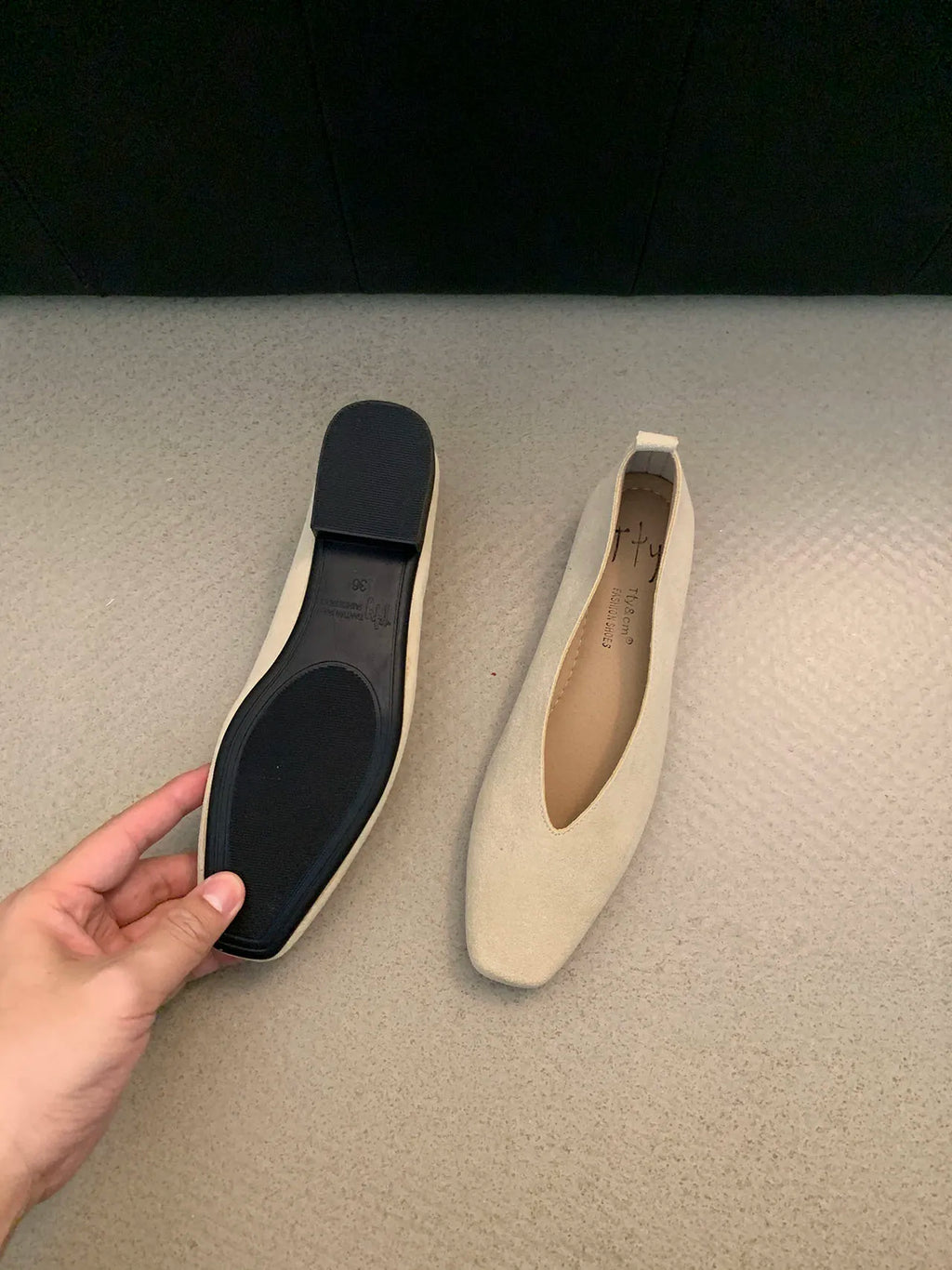 Bailamos Women Flat Shoes Round Toe Shallow Soft Ballerina Shoes Ladies Casual Dress Shoes Classics Ballet Loafers Mujer