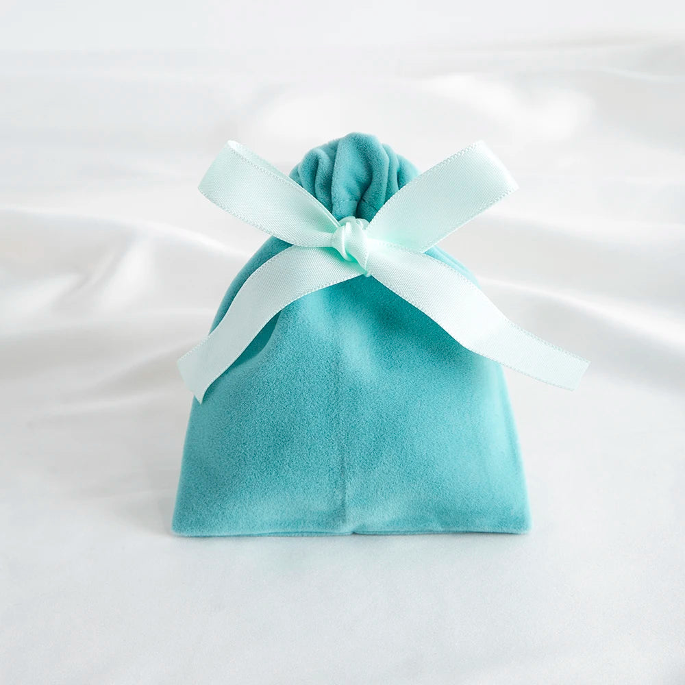 10Pcs Ribbon Velvet Gift Bag Wedding Favors Jewelry Pouches Earrings Ring Stud Nail Headset Phone Case Headset Pocket Organizer