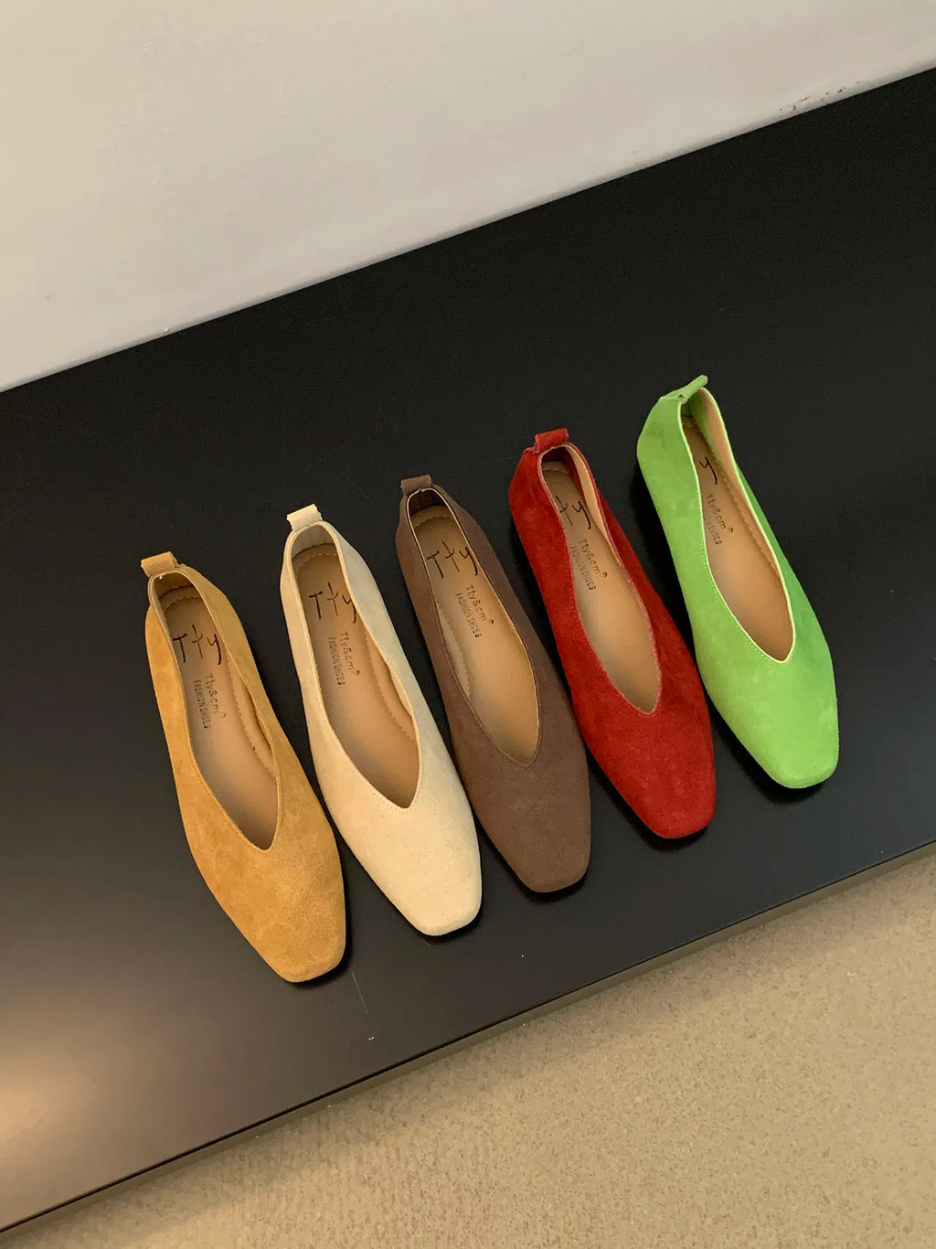 Bailamos Women Flat Shoes Round Toe Shallow Soft Ballerina Shoes Ladies Casual Dress Shoes Classics Ballet Loafers Mujer