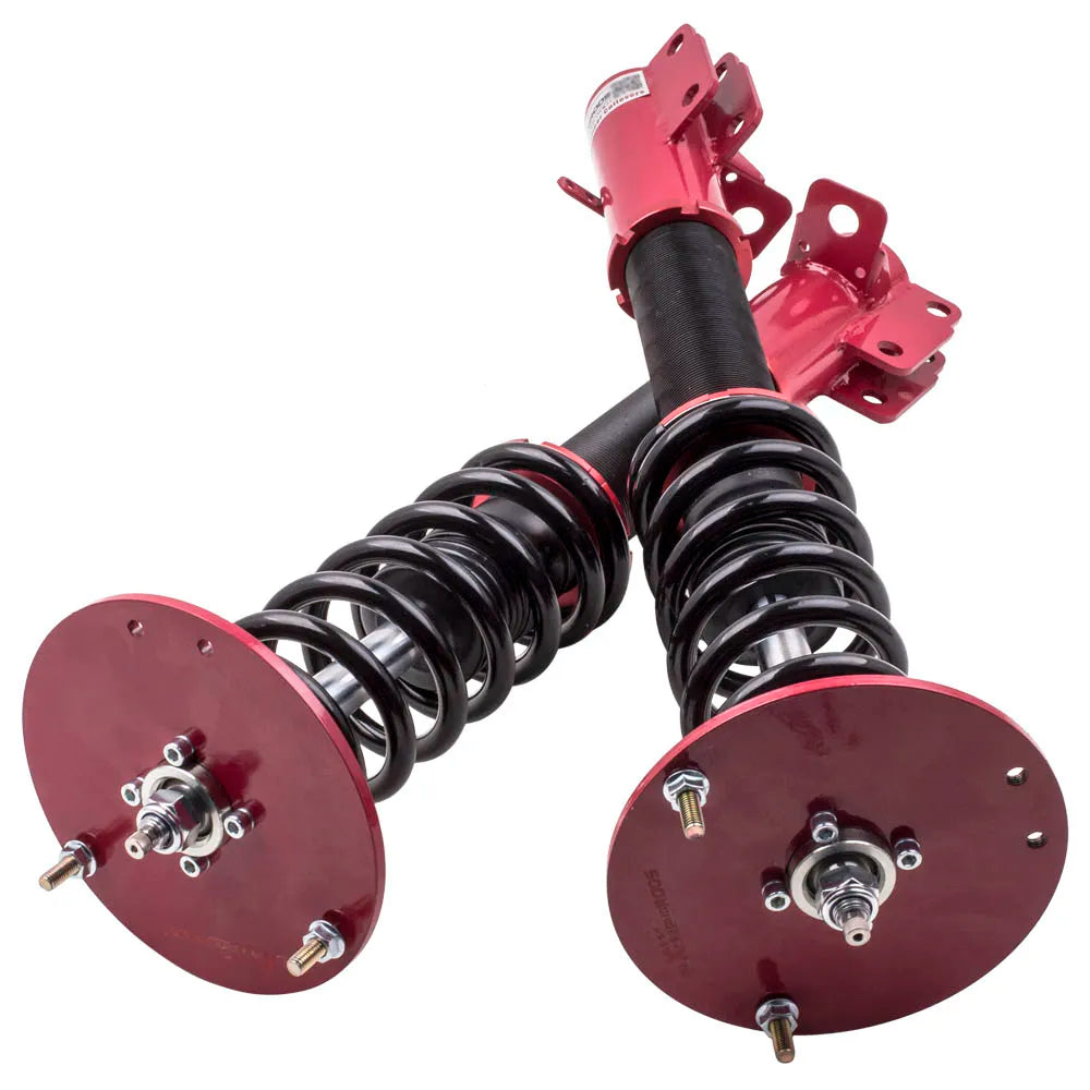4pcs Coilover Shocks Kits for Dodge Neon 2000-2005 & SRT-4 2003-2005 24 Ways Adj. Damper Red Suspension