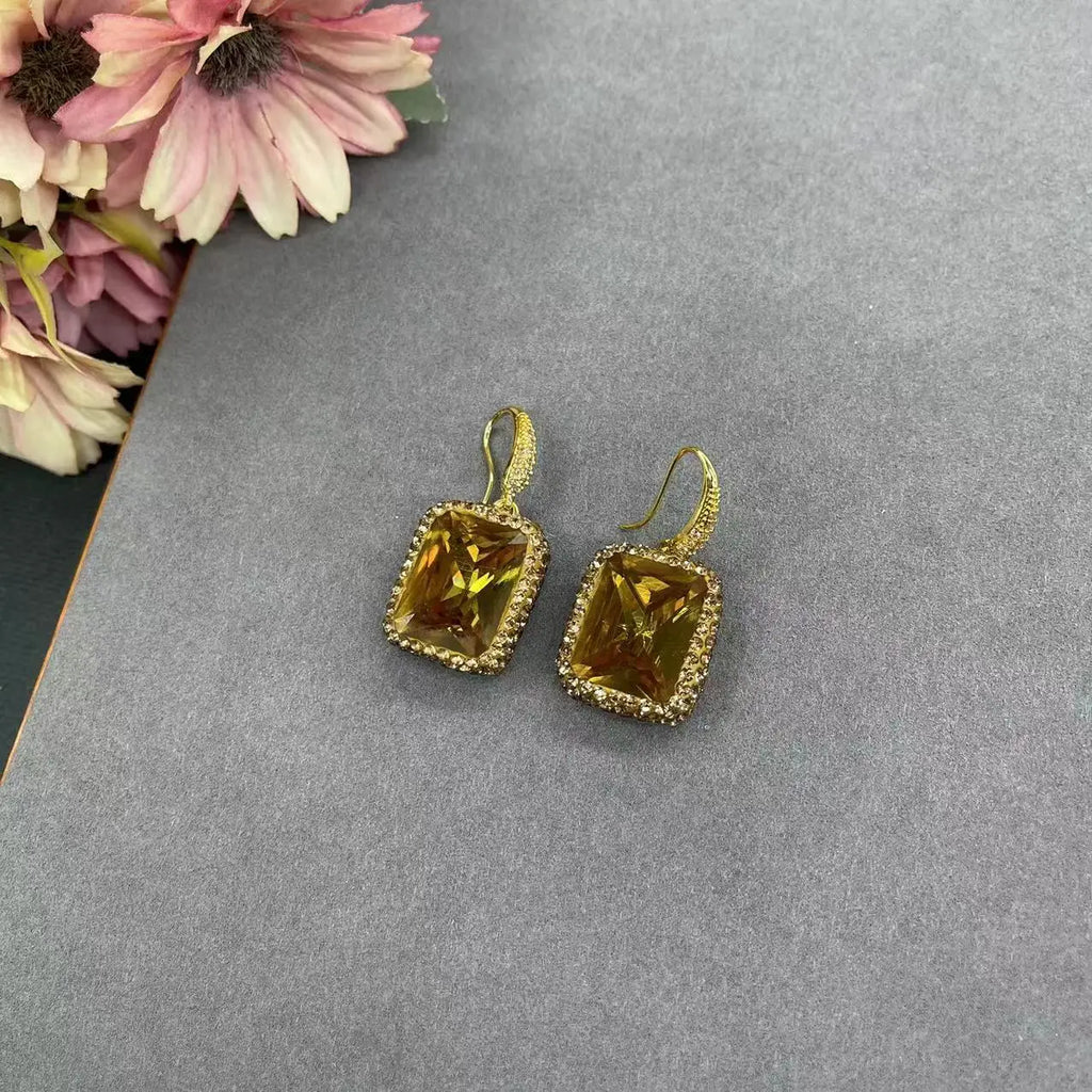 new sultan stone three-piece set with natural tiger stone chain Internet celebrities with the same high-end atmospheric jewelry
